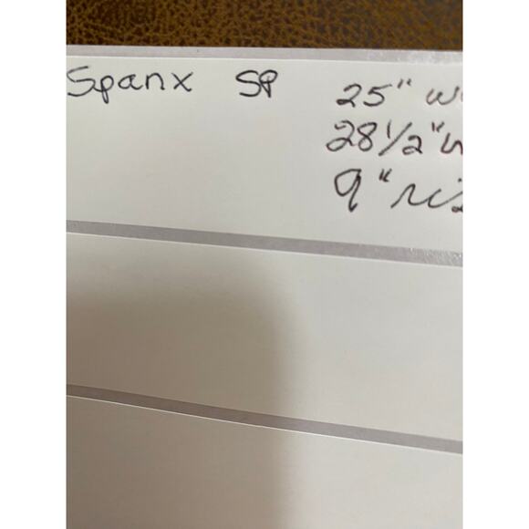 Spanx Women Size SP Black Faux Leather Leggings 25 Waist - Picture 6 of 7